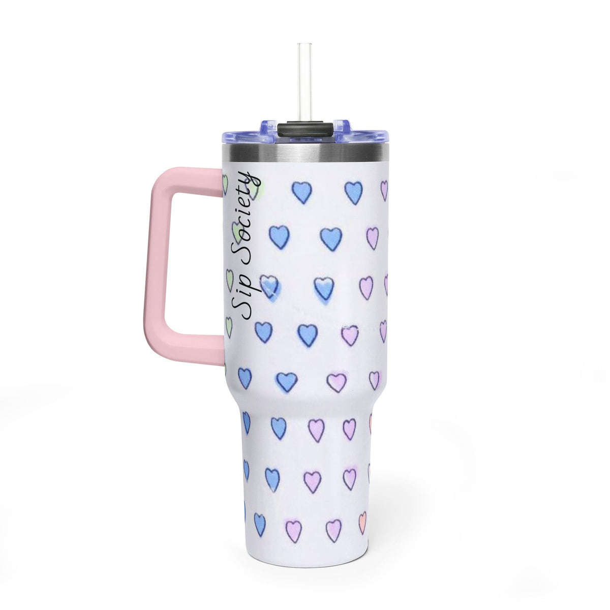 Vacuum Thermal Tumbler, 40oz with sip society script