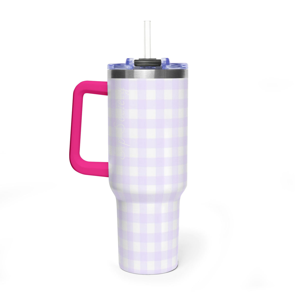 Vacuum Thermal Tumbler, 40oz with Sip Society script