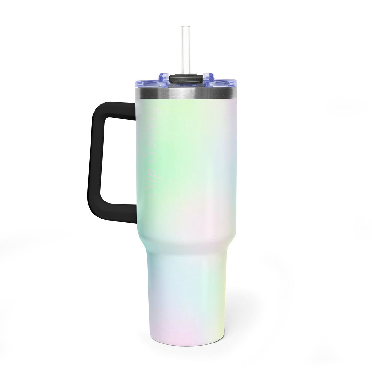 Vacuum Thermal Tumbler, 40oz with sip society script