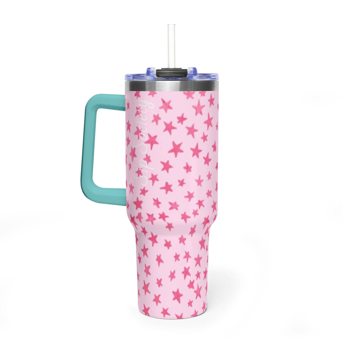 Vacuum Thermal Tumbler, 40oz with Sip Society script