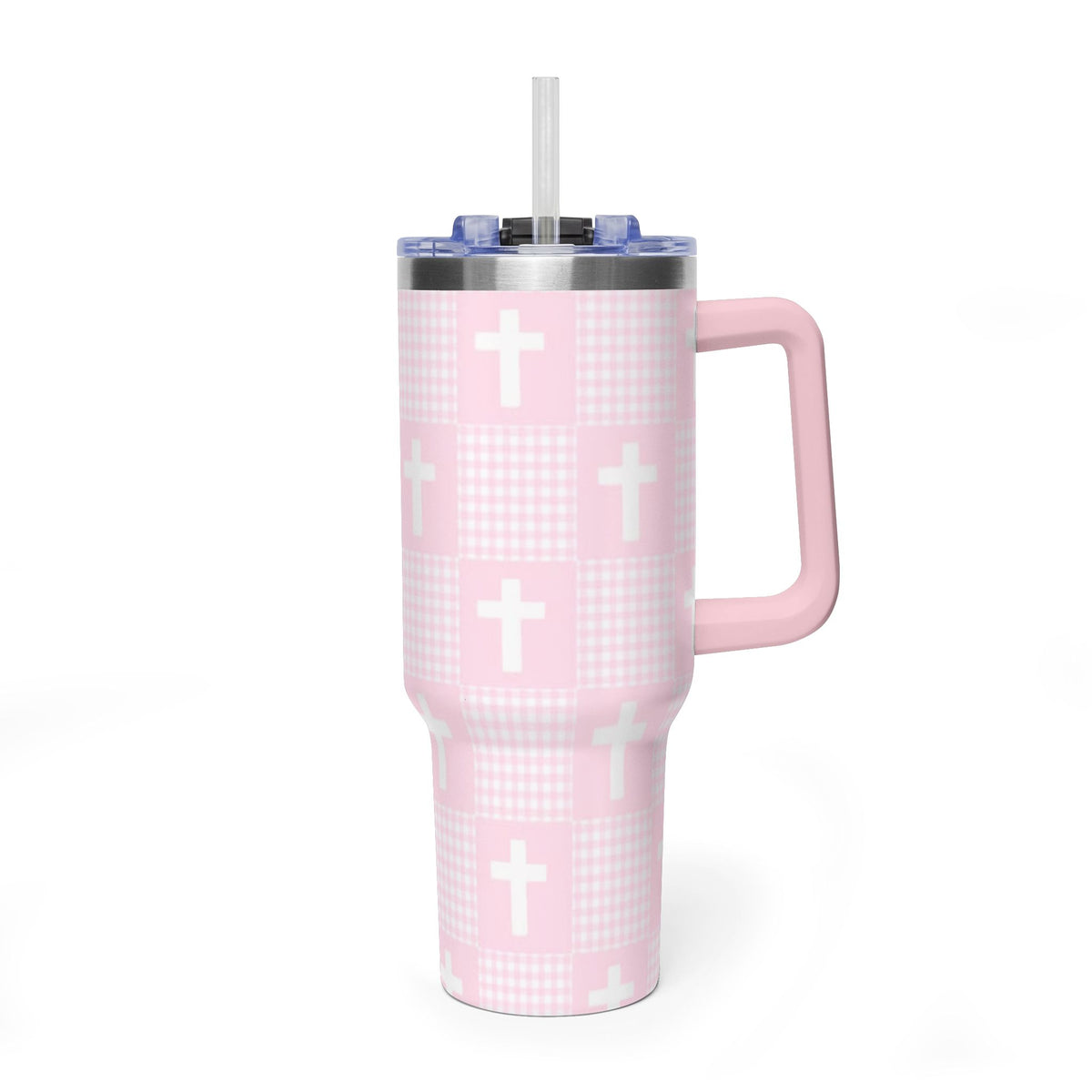 Vacuum Thermal Tumbler, 40oz  with sip society script