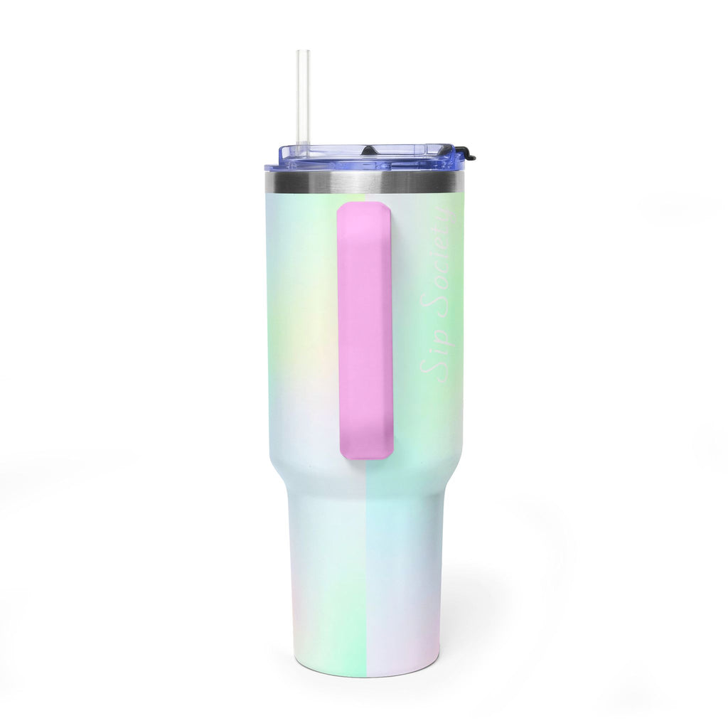 Vacuum Thermal Tumbler, 40oz with sip society script