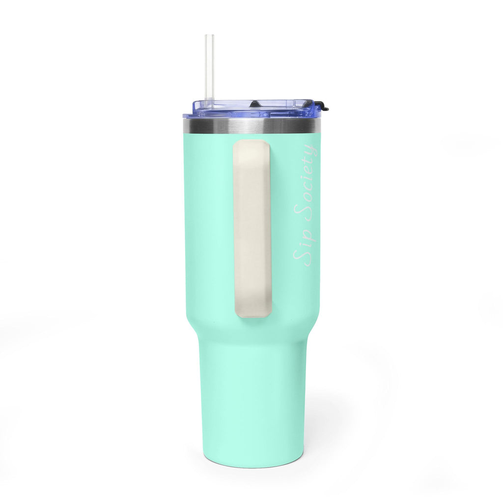 Vacuum Thermal Tumbler, 40oz with Sip Society script