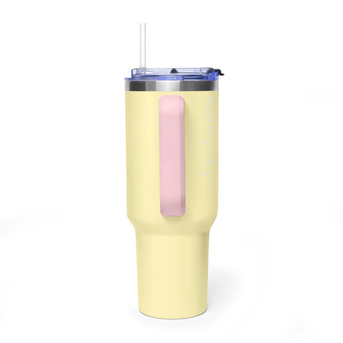 Vacuum Thermal Tumbler, 40oz with sip society script