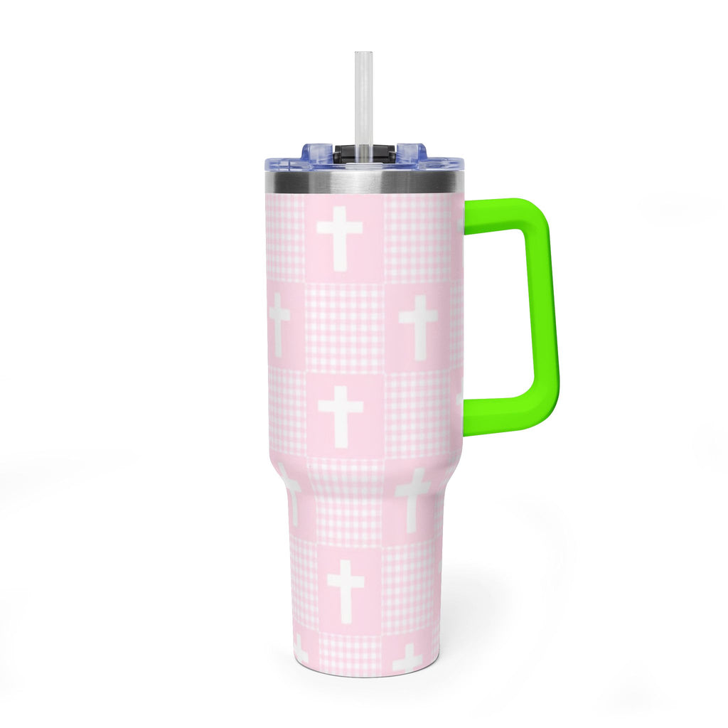 Vacuum Thermal Tumbler, 40oz  with sip society script