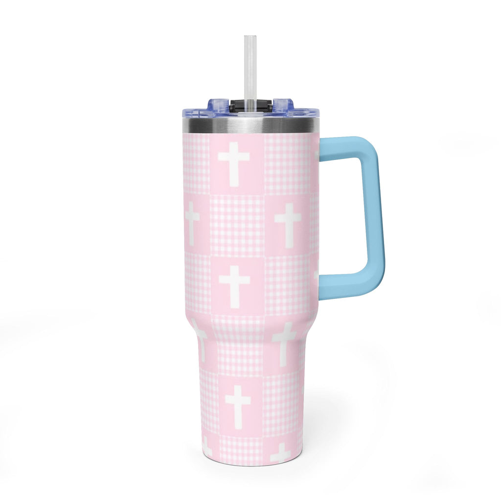 Vacuum Thermal Tumbler, 40oz  with sip society script