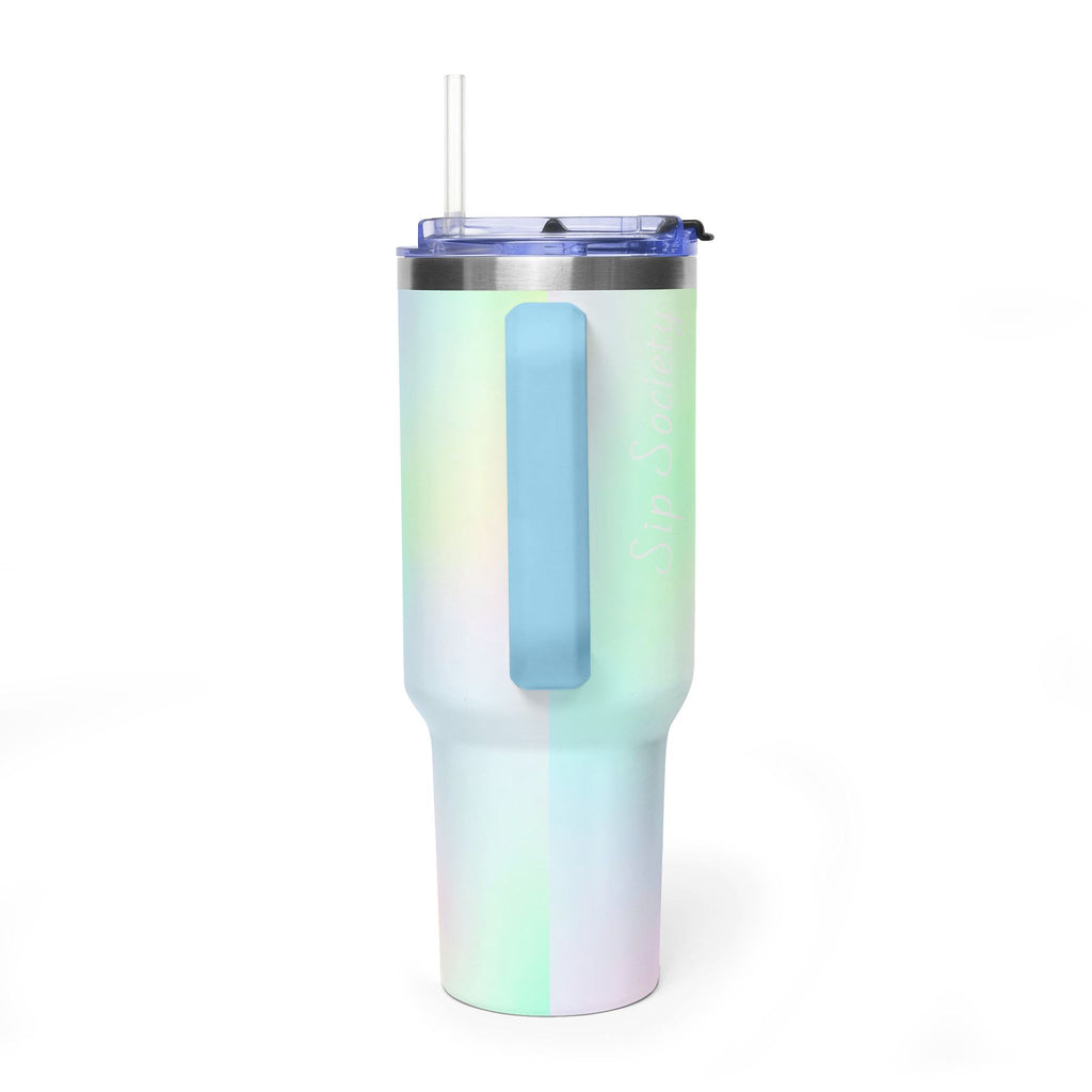 Vacuum Thermal Tumbler, 40oz with sip society script