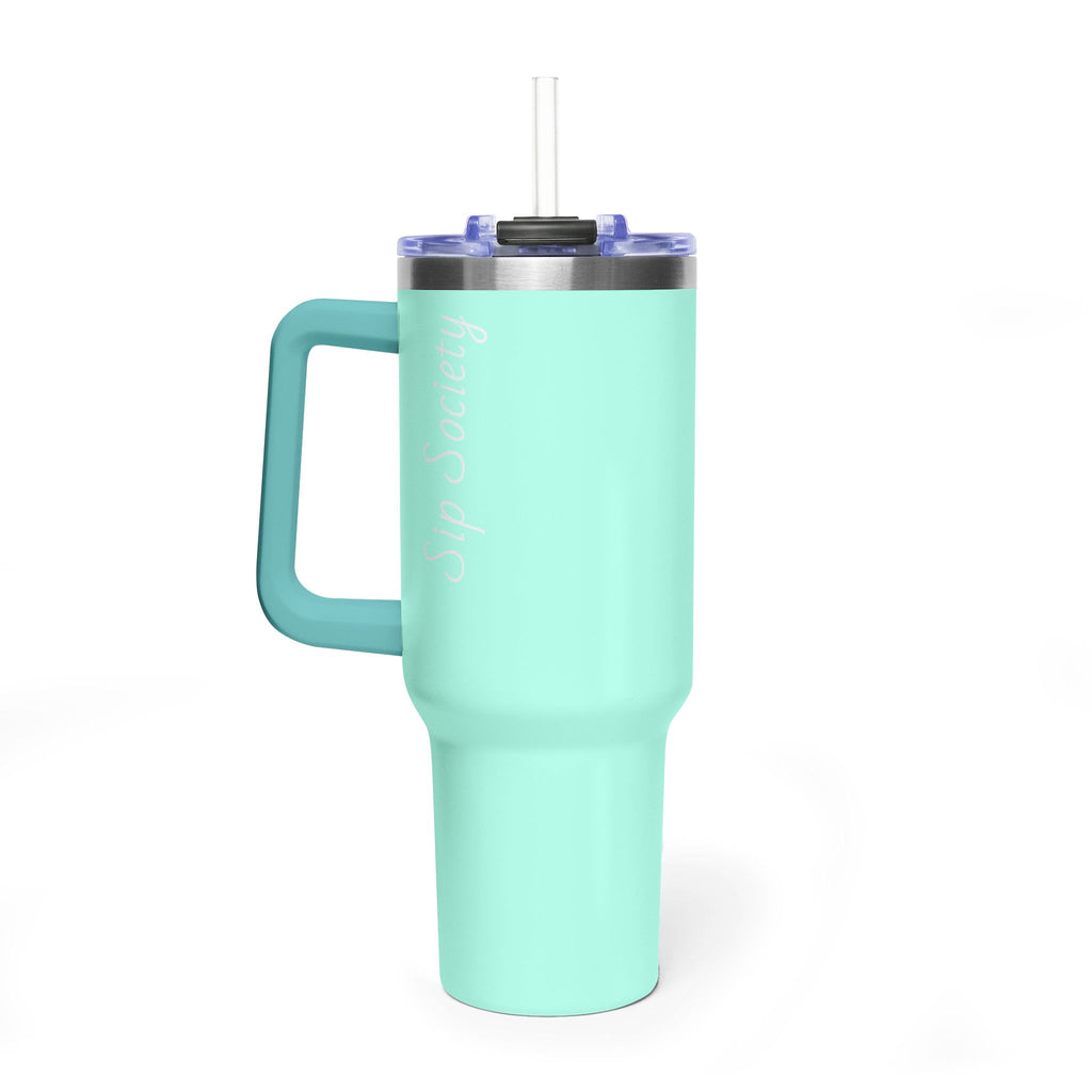 Vacuum Thermal Tumbler, 40oz with Sip Society script