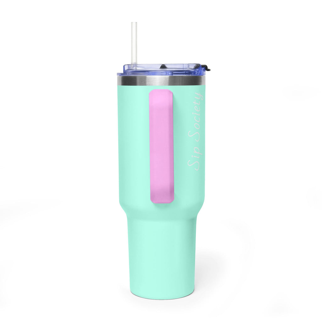 Vacuum Thermal Tumbler, 40oz with Sip Society script