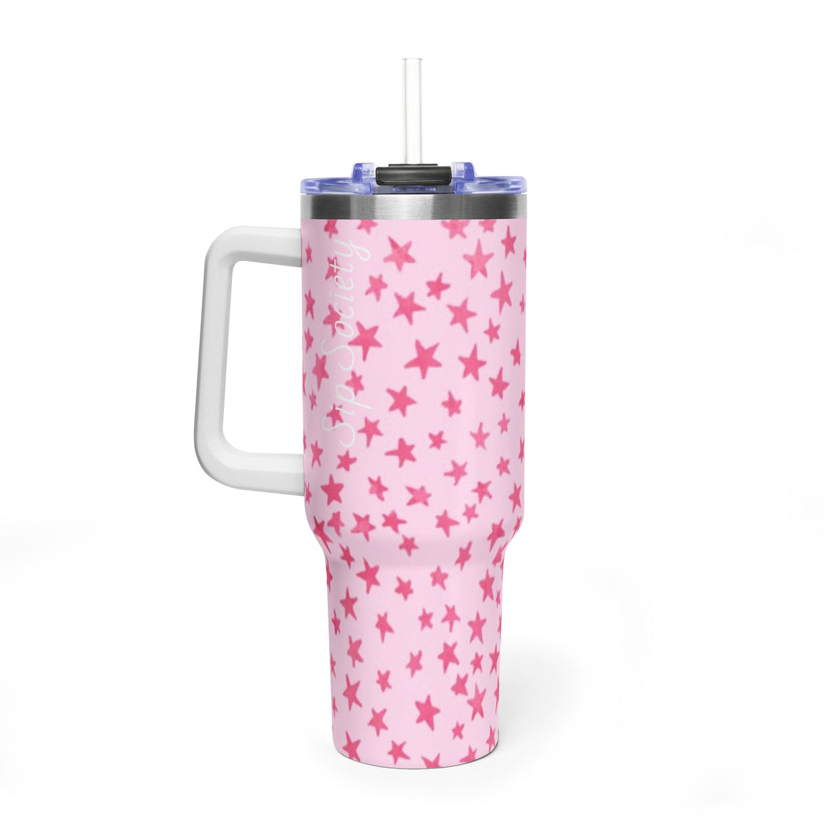 Vacuum Thermal Tumbler, 40oz with Sip Society script