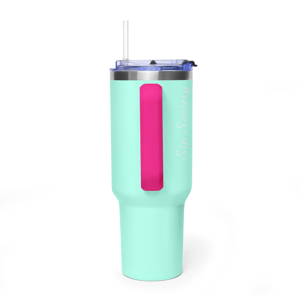 Vacuum Thermal Tumbler, 40oz with Sip Society script