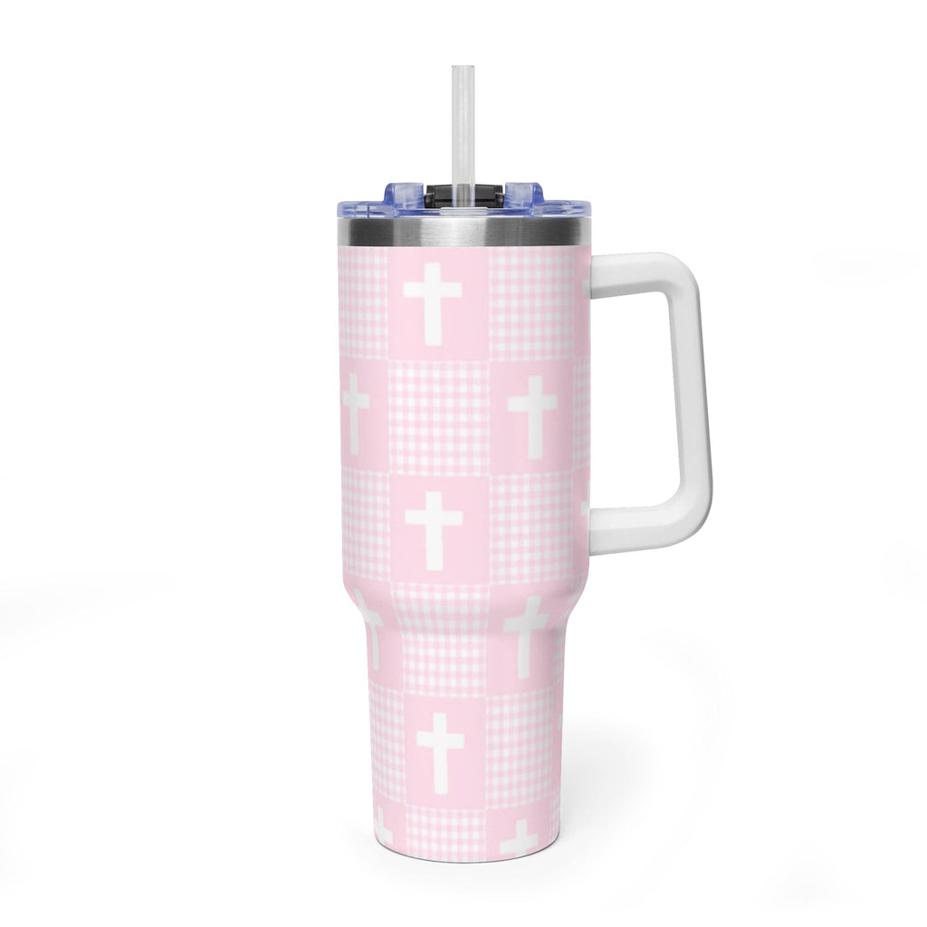 Vacuum Thermal Tumbler, 40oz  with sip society script