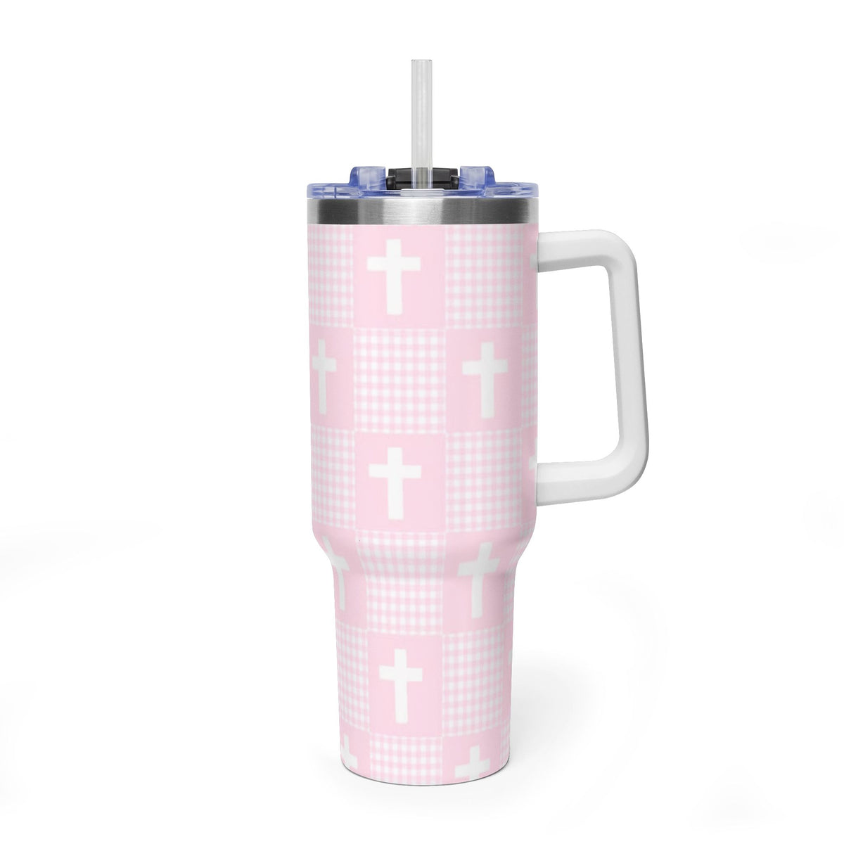 Vacuum Thermal Tumbler, 40oz  with sip society script