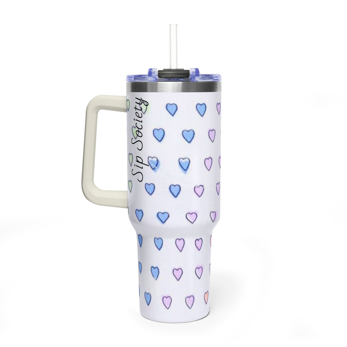 Vacuum Thermal Tumbler, 40oz with sip society script