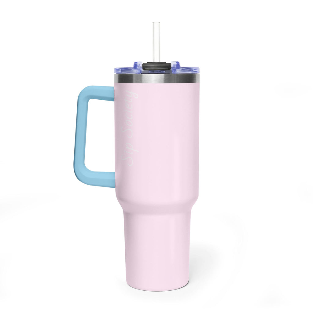 Vacuum Thermal Tumbler, 40oz with Sip Society script