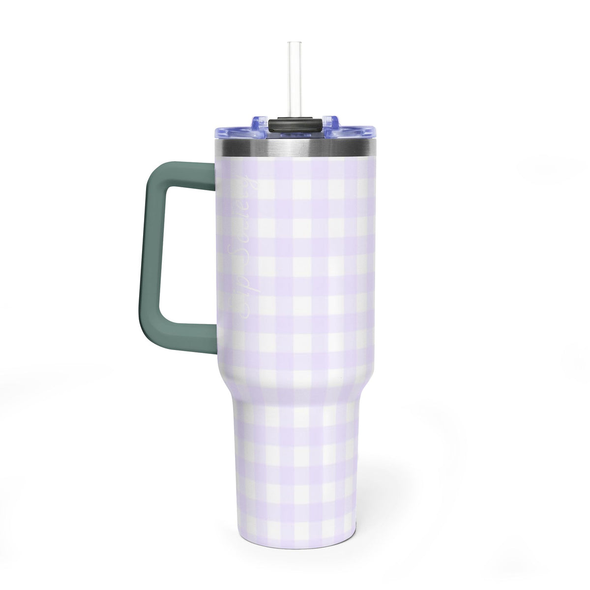 Vacuum Thermal Tumbler, 40oz with Sip Society script