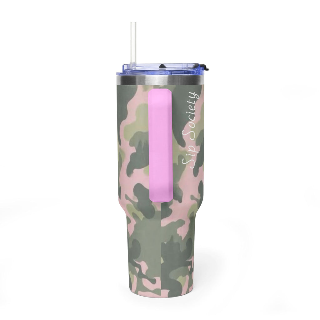 Vacuum Thermal Tumbler, 40oz  with sip society script