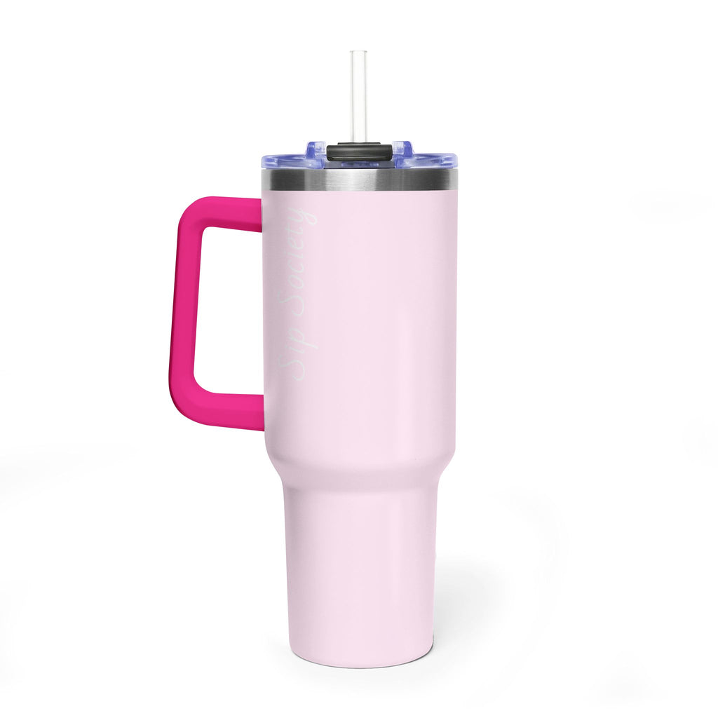 Vacuum Thermal Tumbler, 40oz with Sip Society script