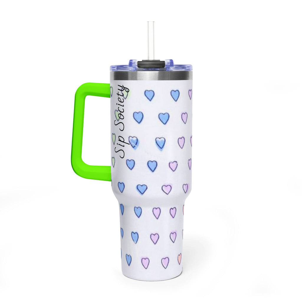 Vacuum Thermal Tumbler, 40oz with sip society script