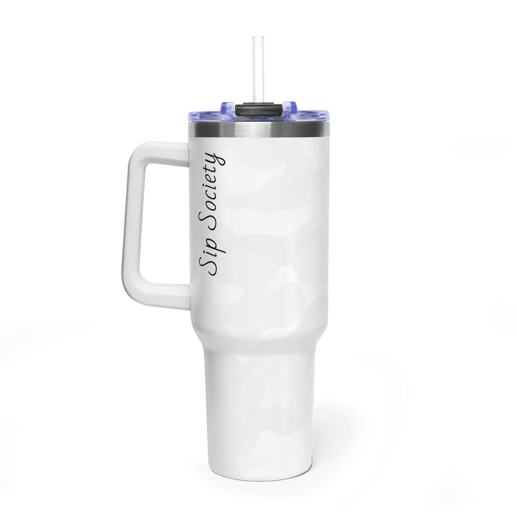 Vacuum Thermal Tumbler, 40oz with Sip Society script