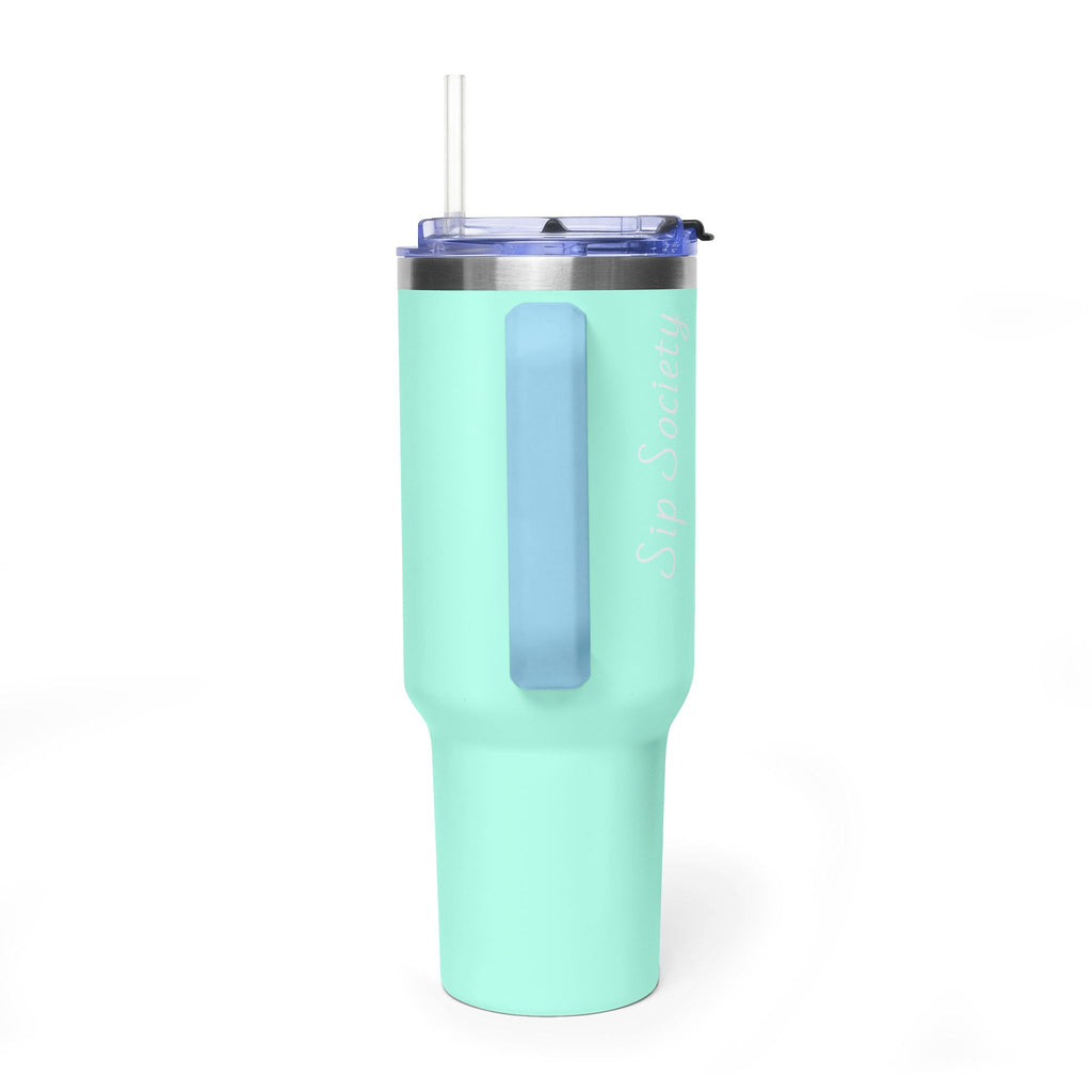 Vacuum Thermal Tumbler, 40oz with Sip Society script