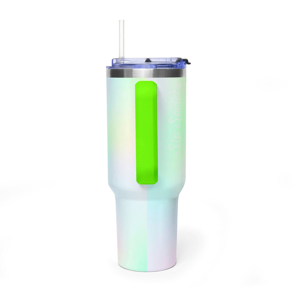 Vacuum Thermal Tumbler, 40oz with sip society script