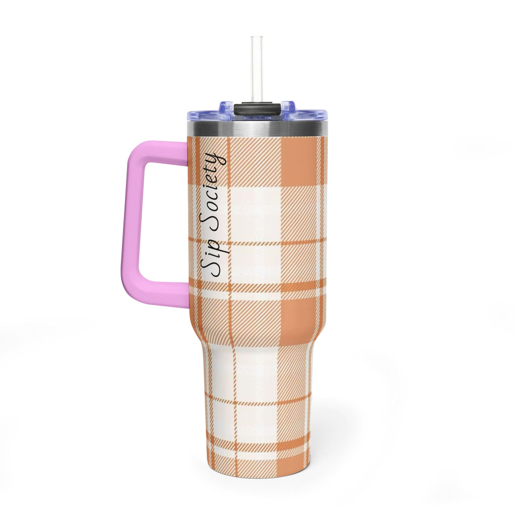 Vacuum Thermal Tumbler, 40oz with Sip Society script