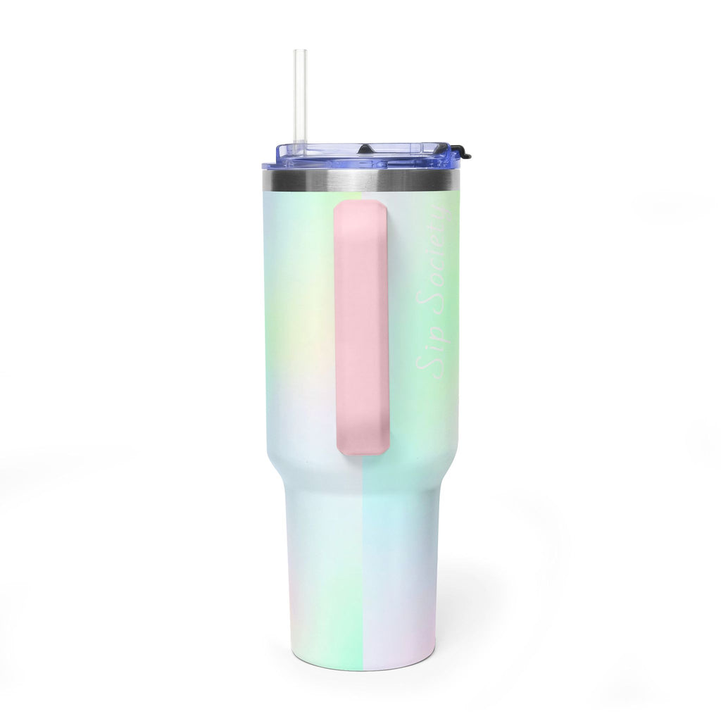 Vacuum Thermal Tumbler, 40oz with sip society script