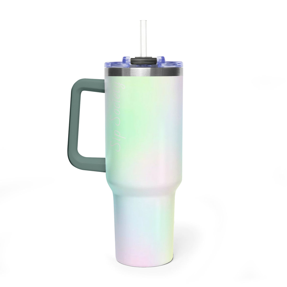 Vacuum Thermal Tumbler, 40oz with sip society script