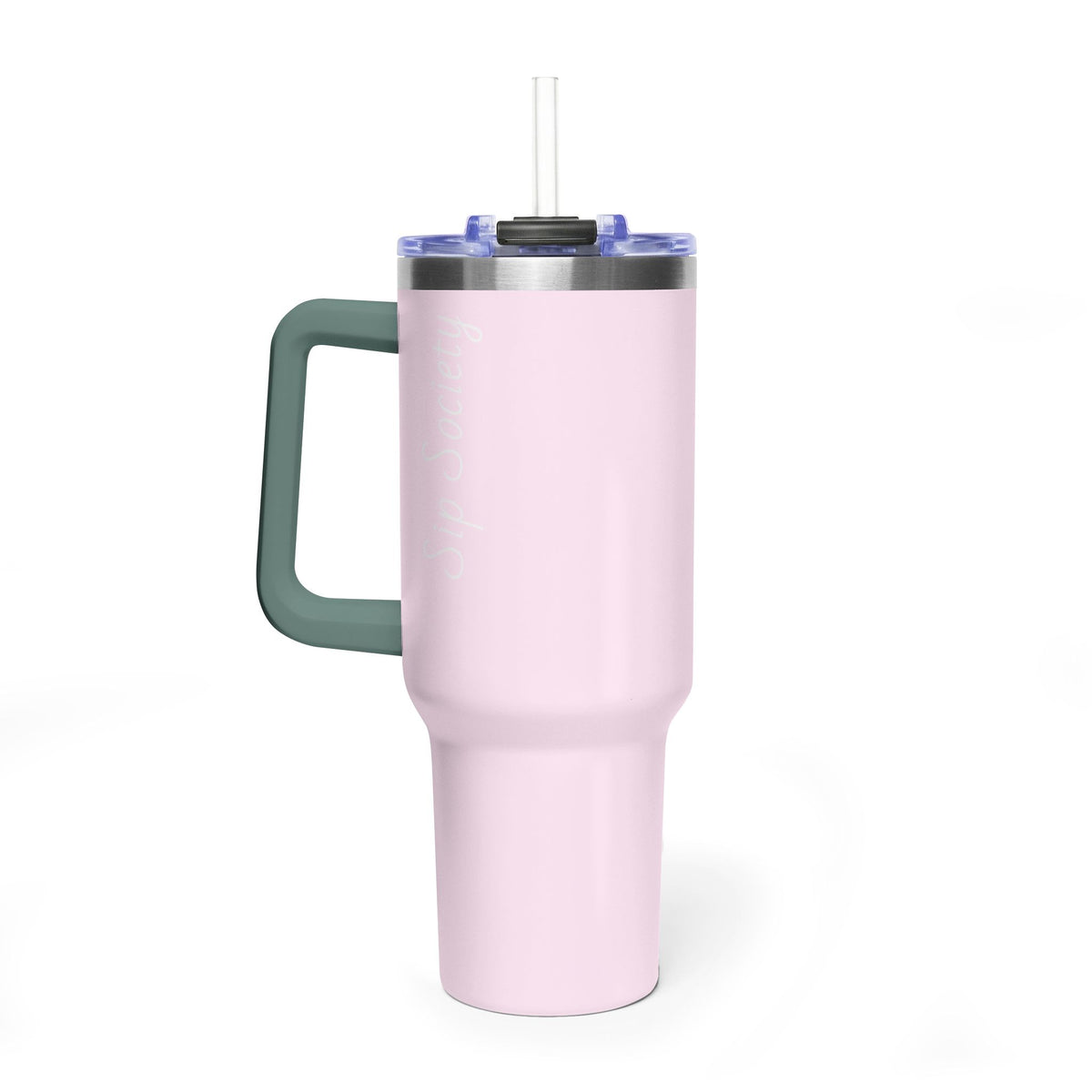Vacuum Thermal Tumbler, 40oz with Sip Society script