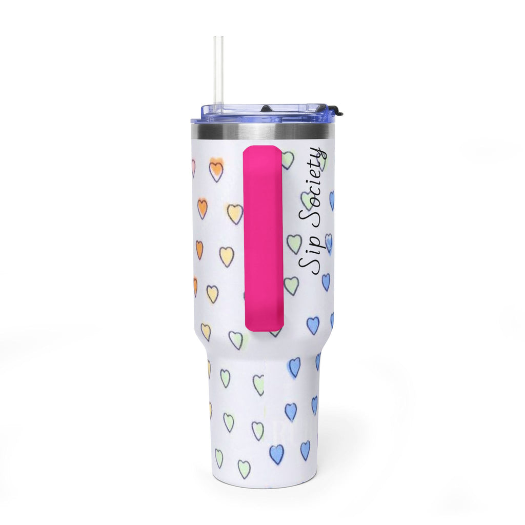 Vacuum Thermal Tumbler, 40oz with sip society script