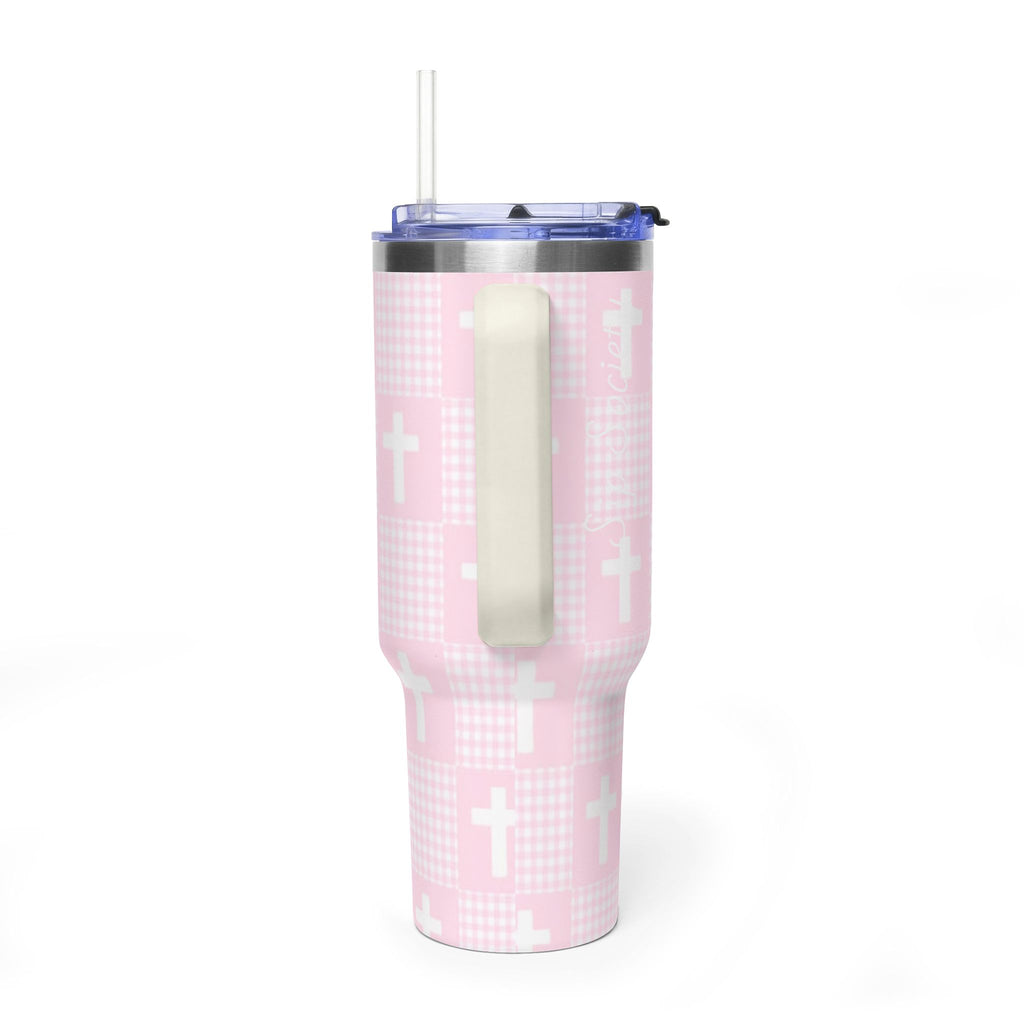 Vacuum Thermal Tumbler, 40oz  with sip society script