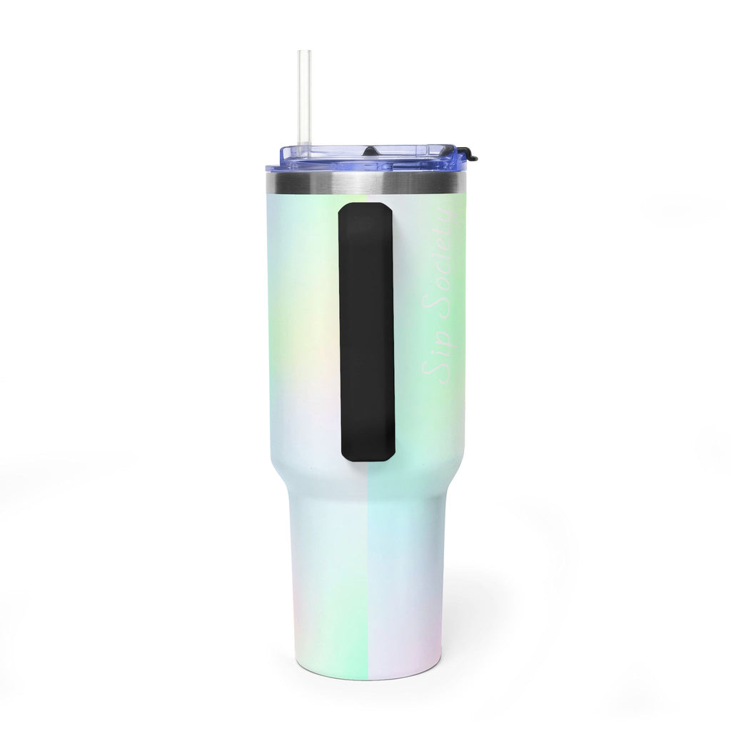 Vacuum Thermal Tumbler, 40oz with sip society script