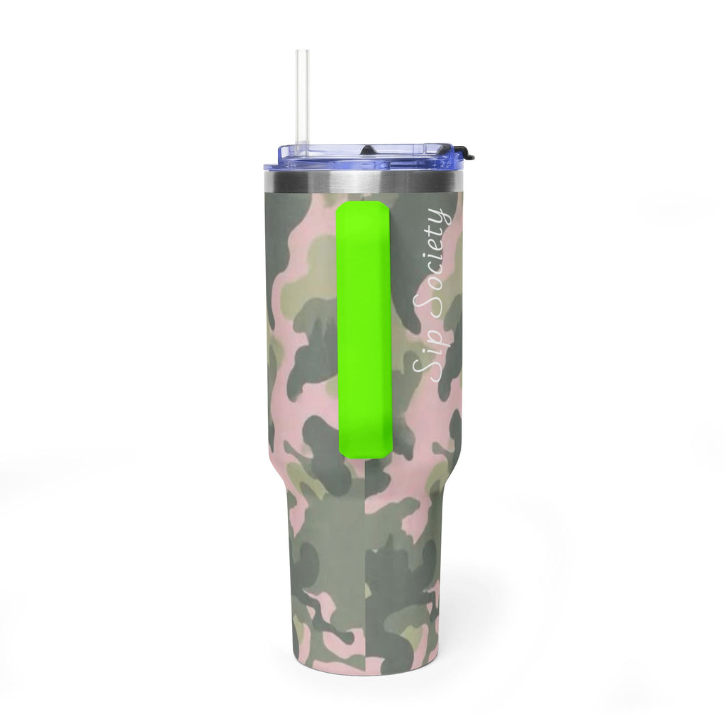 Vacuum Thermal Tumbler, 40oz  with sip society script