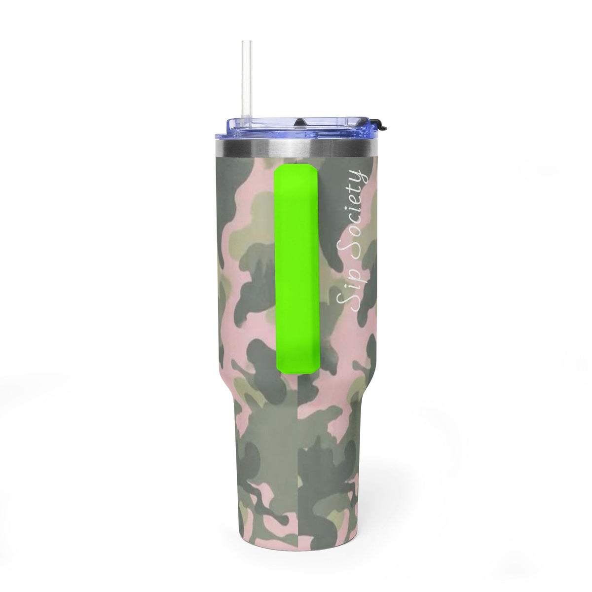 Vacuum Thermal Tumbler, 40oz  with sip society script