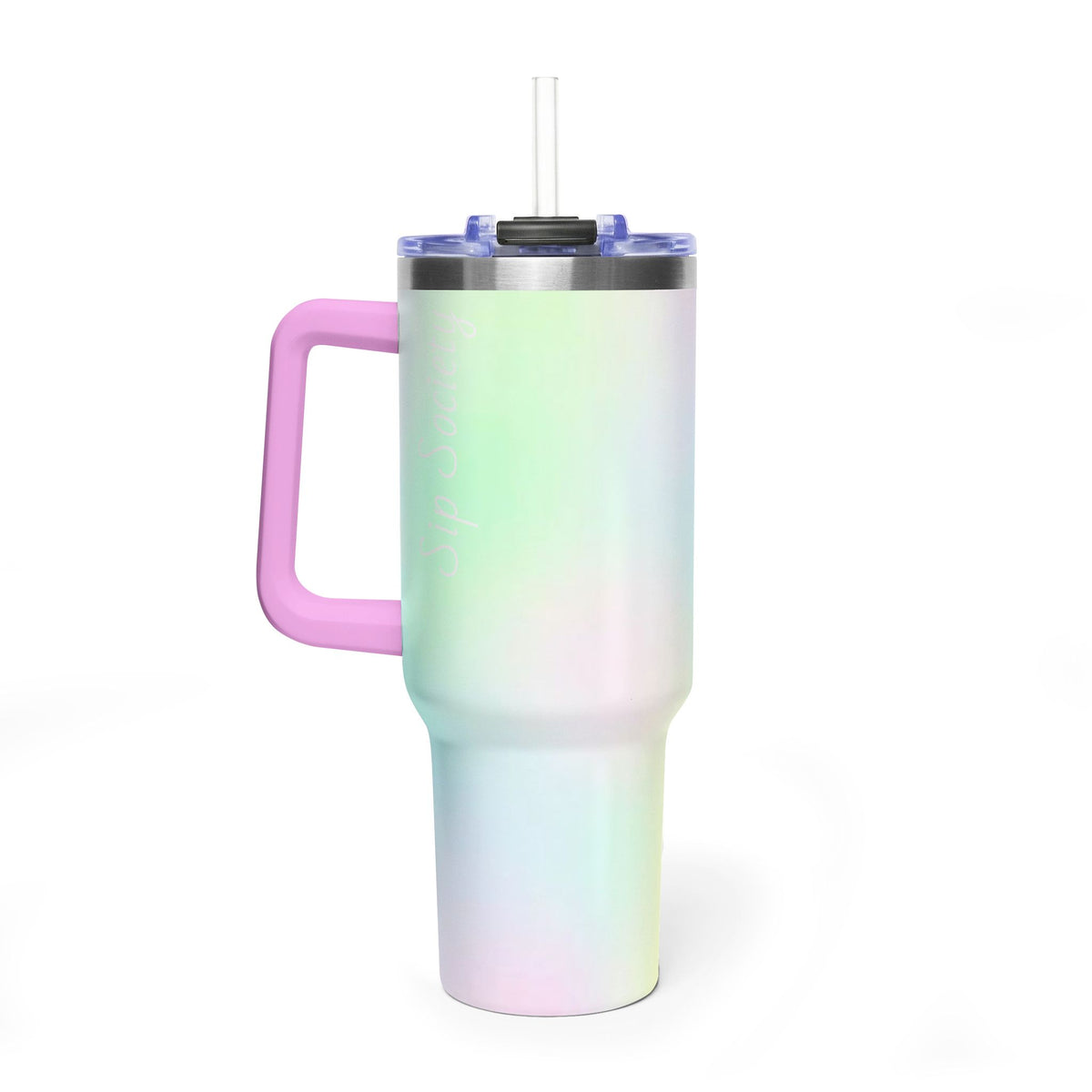 Vacuum Thermal Tumbler, 40oz with sip society script