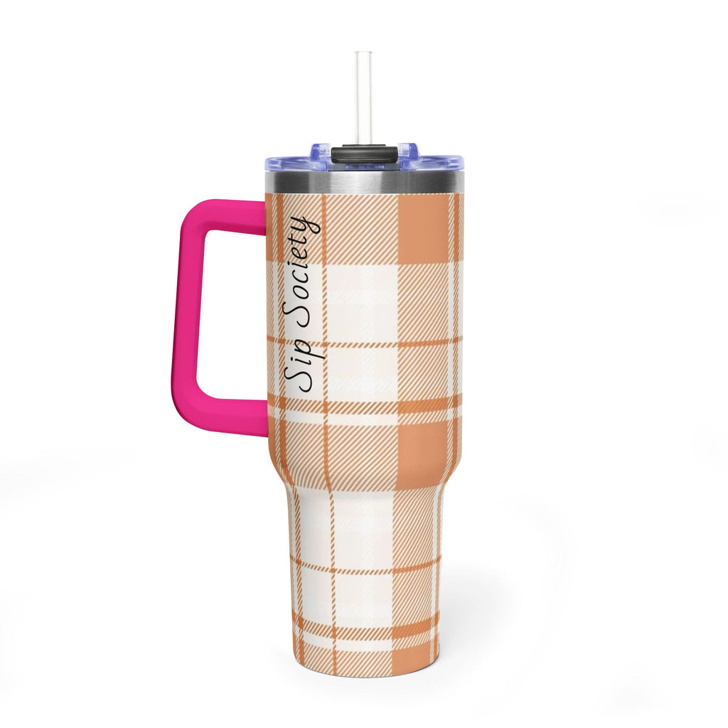 Vacuum Thermal Tumbler, 40oz with Sip Society script
