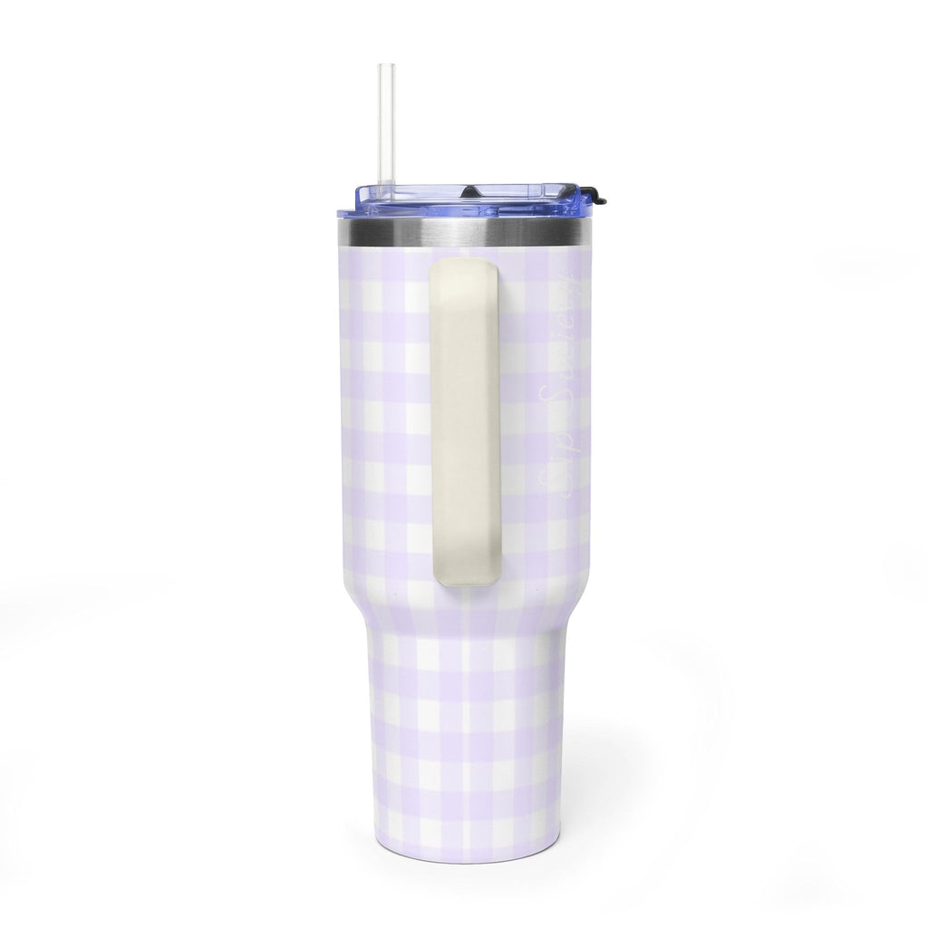 Vacuum Thermal Tumbler, 40oz with Sip Society script