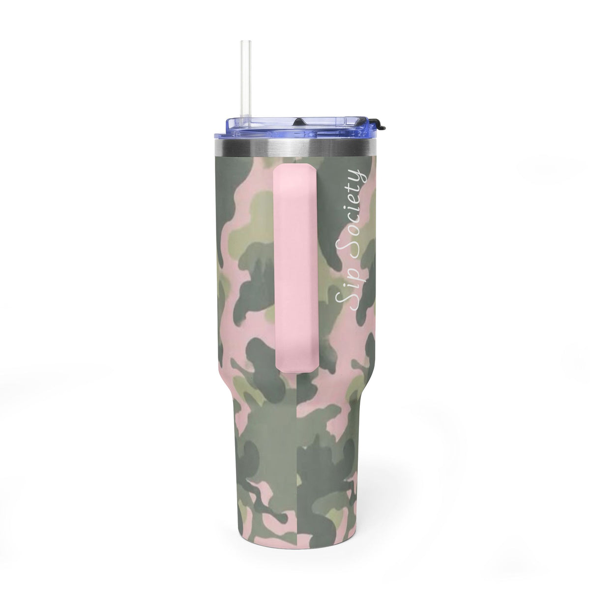 Vacuum Thermal Tumbler, 40oz  with sip society script