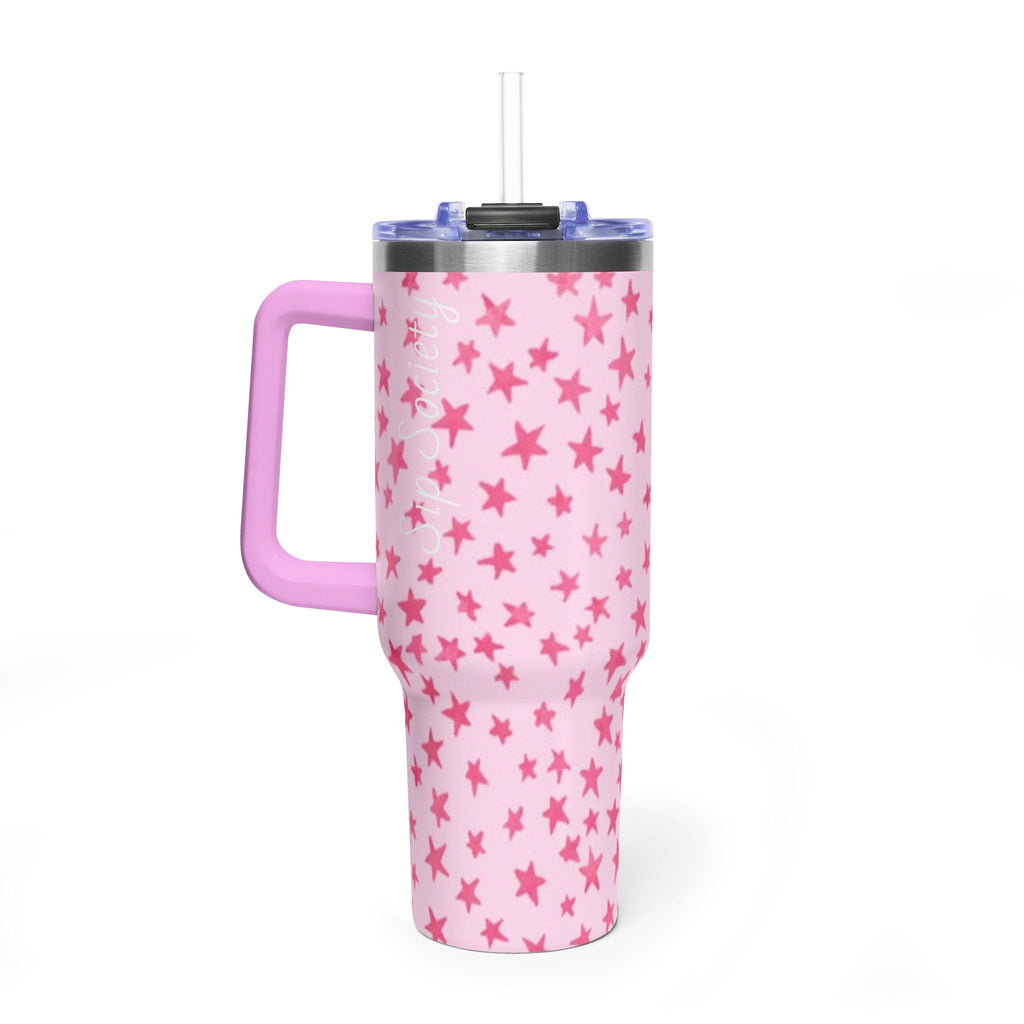 Vacuum Thermal Tumbler, 40oz with Sip Society script
