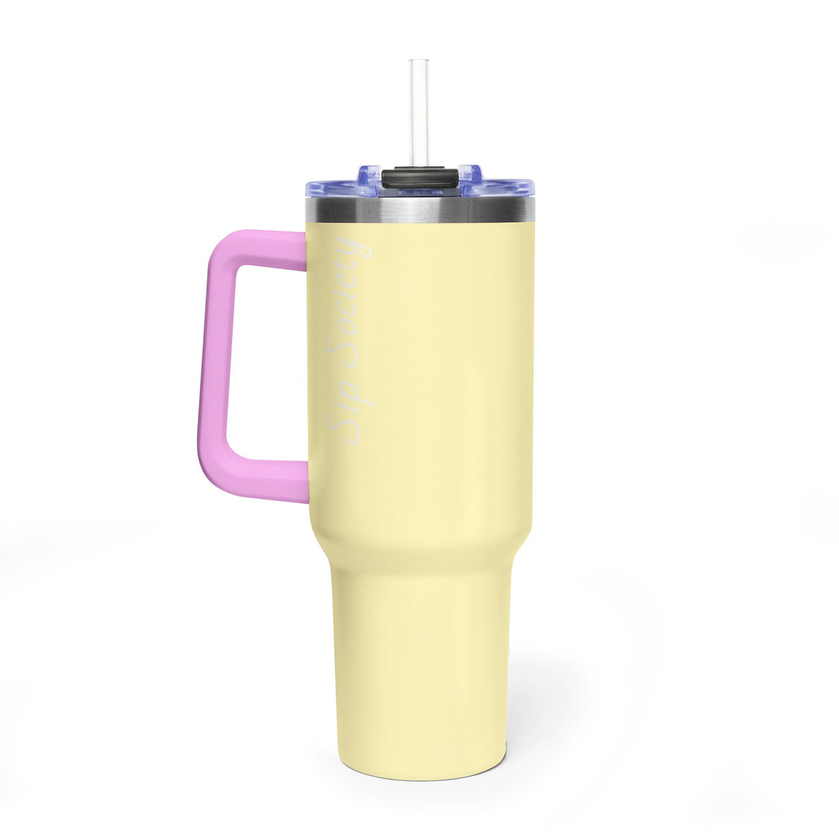 Vacuum Thermal Tumbler, 40oz with sip society script
