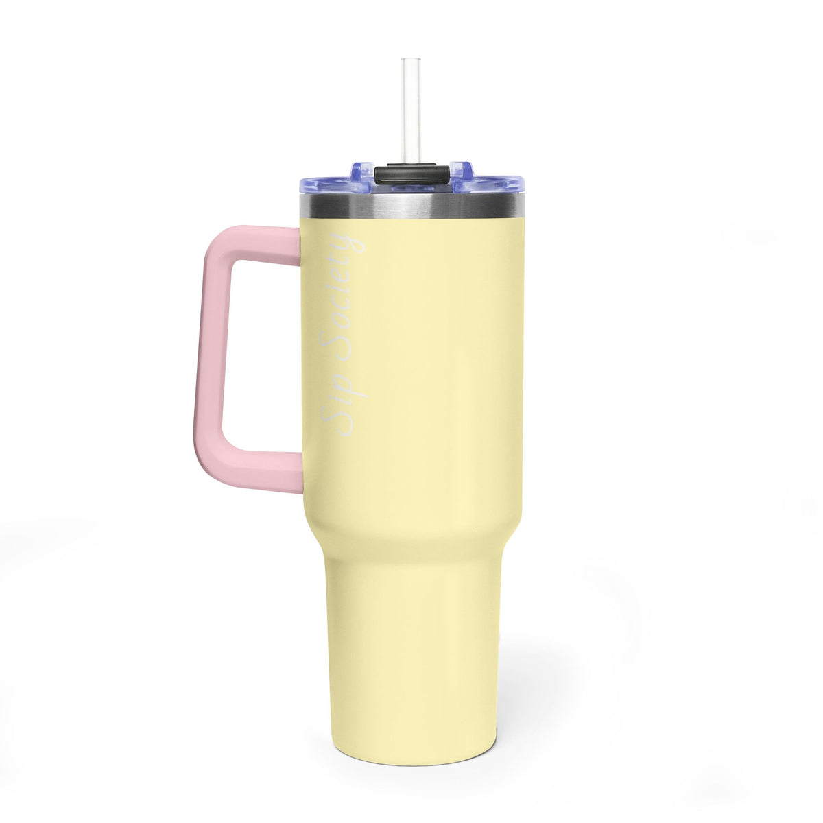 Vacuum Thermal Tumbler, 40oz with sip society script
