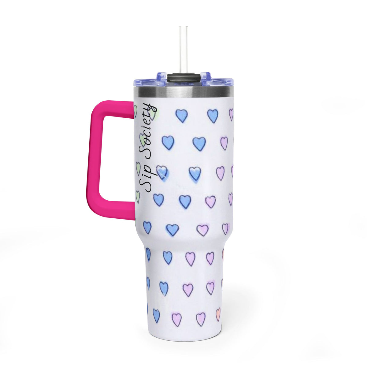 Vacuum Thermal Tumbler, 40oz with sip society script