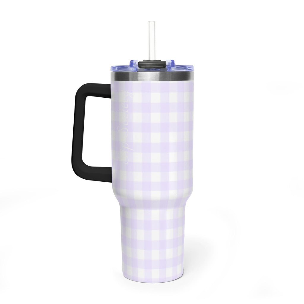 Vacuum Thermal Tumbler, 40oz with Sip Society script