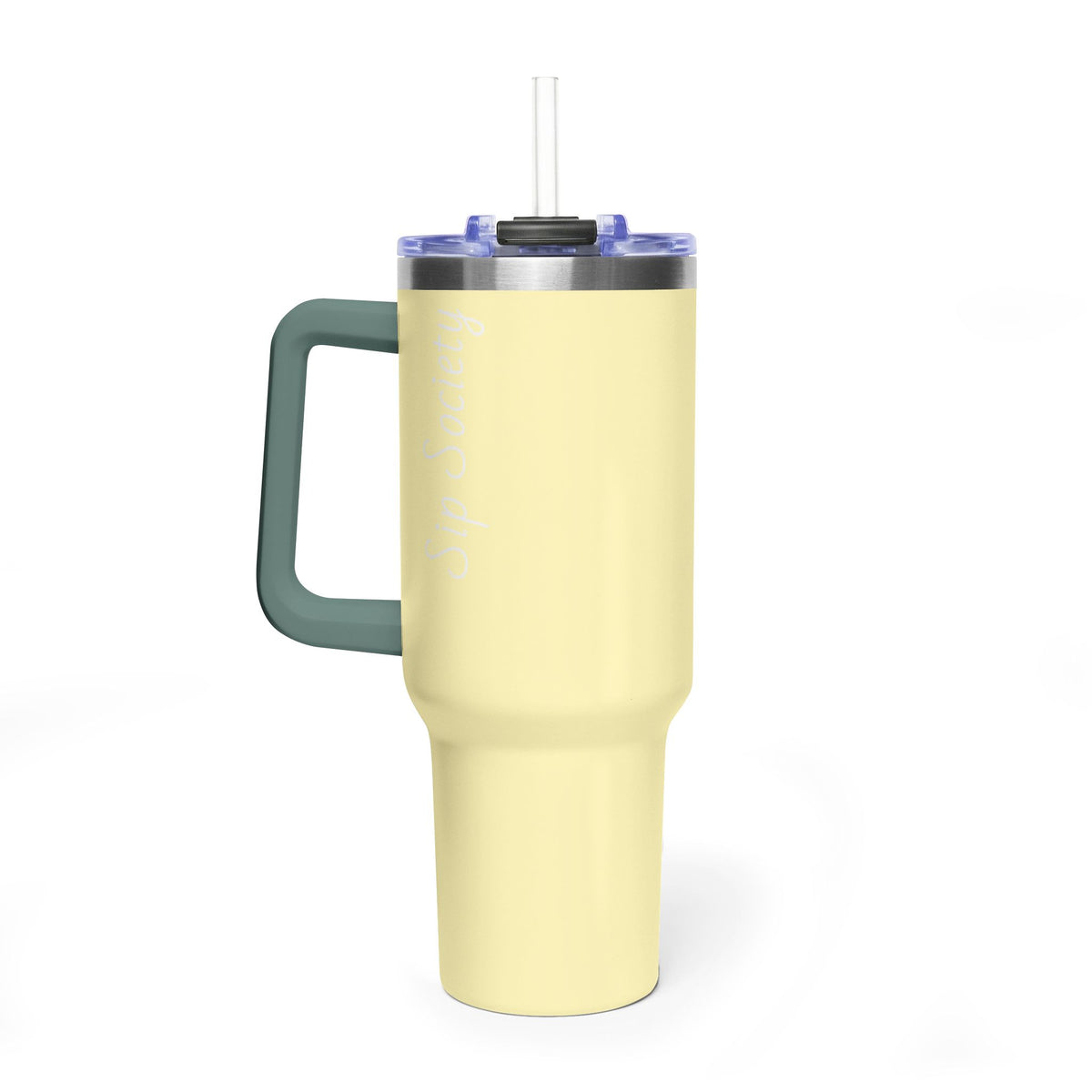 Vacuum Thermal Tumbler, 40oz with sip society script