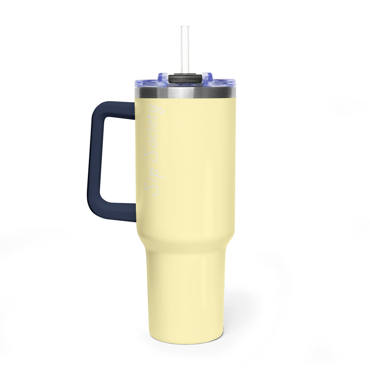 Vacuum Thermal Tumbler, 40oz with sip society script