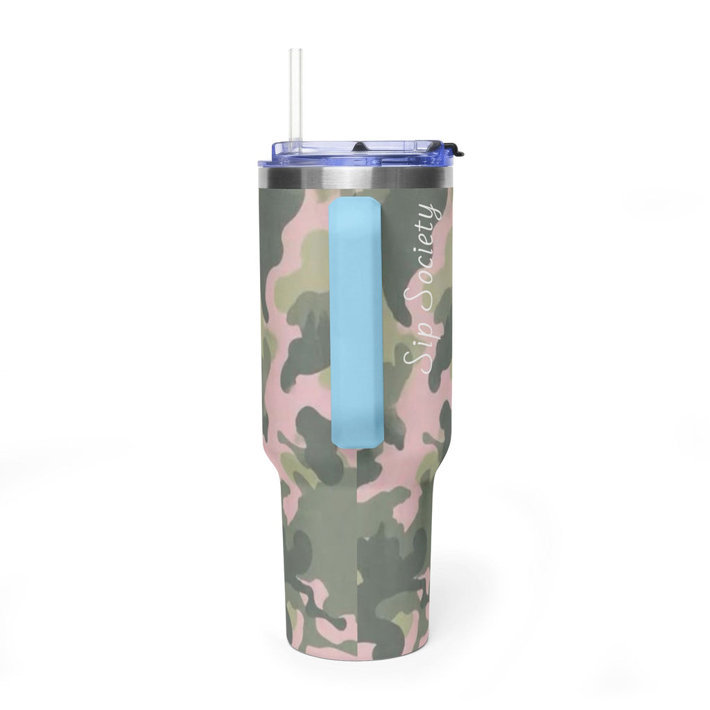 Vacuum Thermal Tumbler, 40oz  with sip society script
