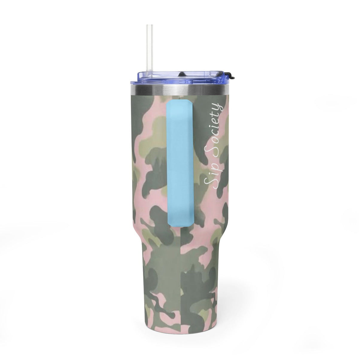 Vacuum Thermal Tumbler, 40oz  with sip society script