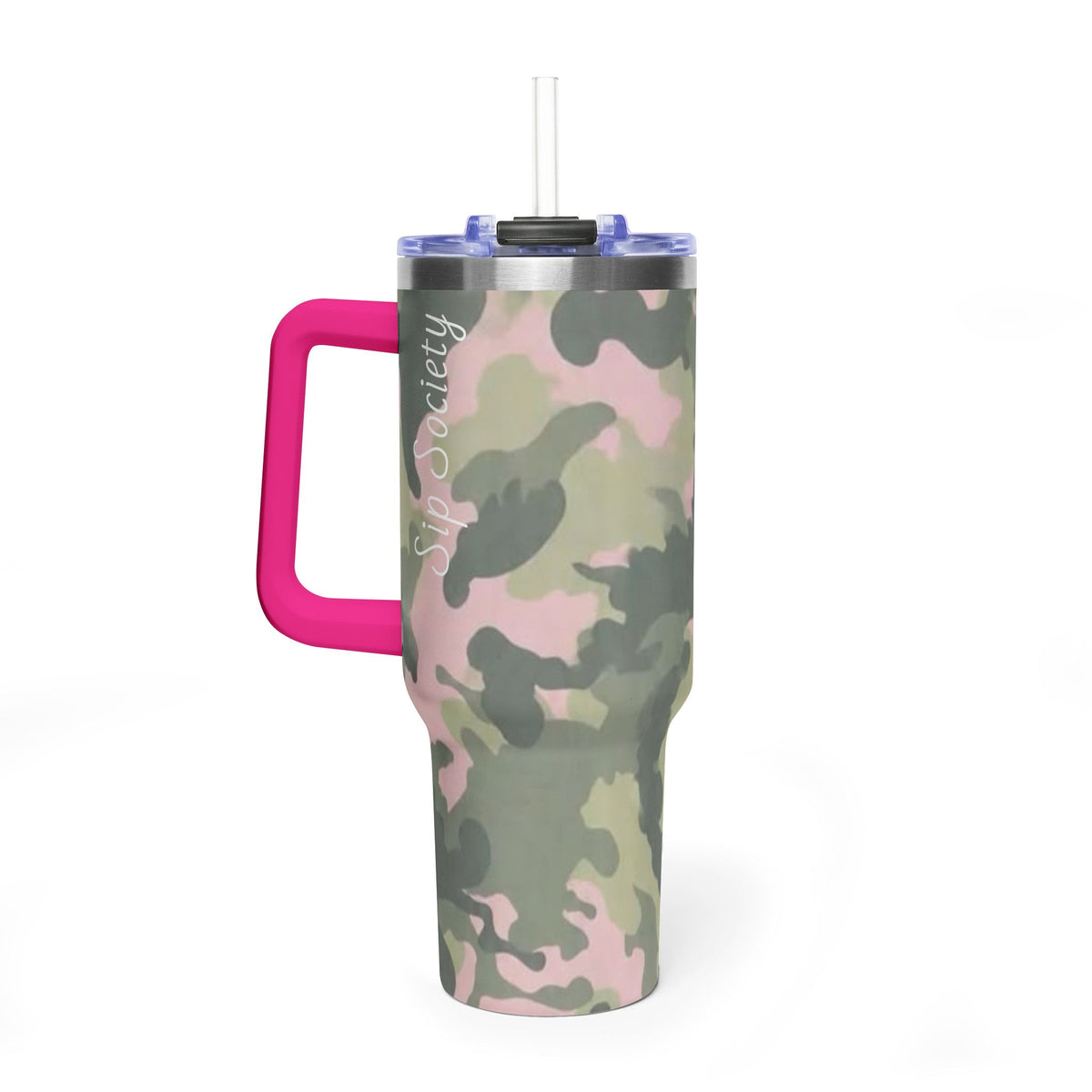 Vacuum Thermal Tumbler, 40oz  with sip society script