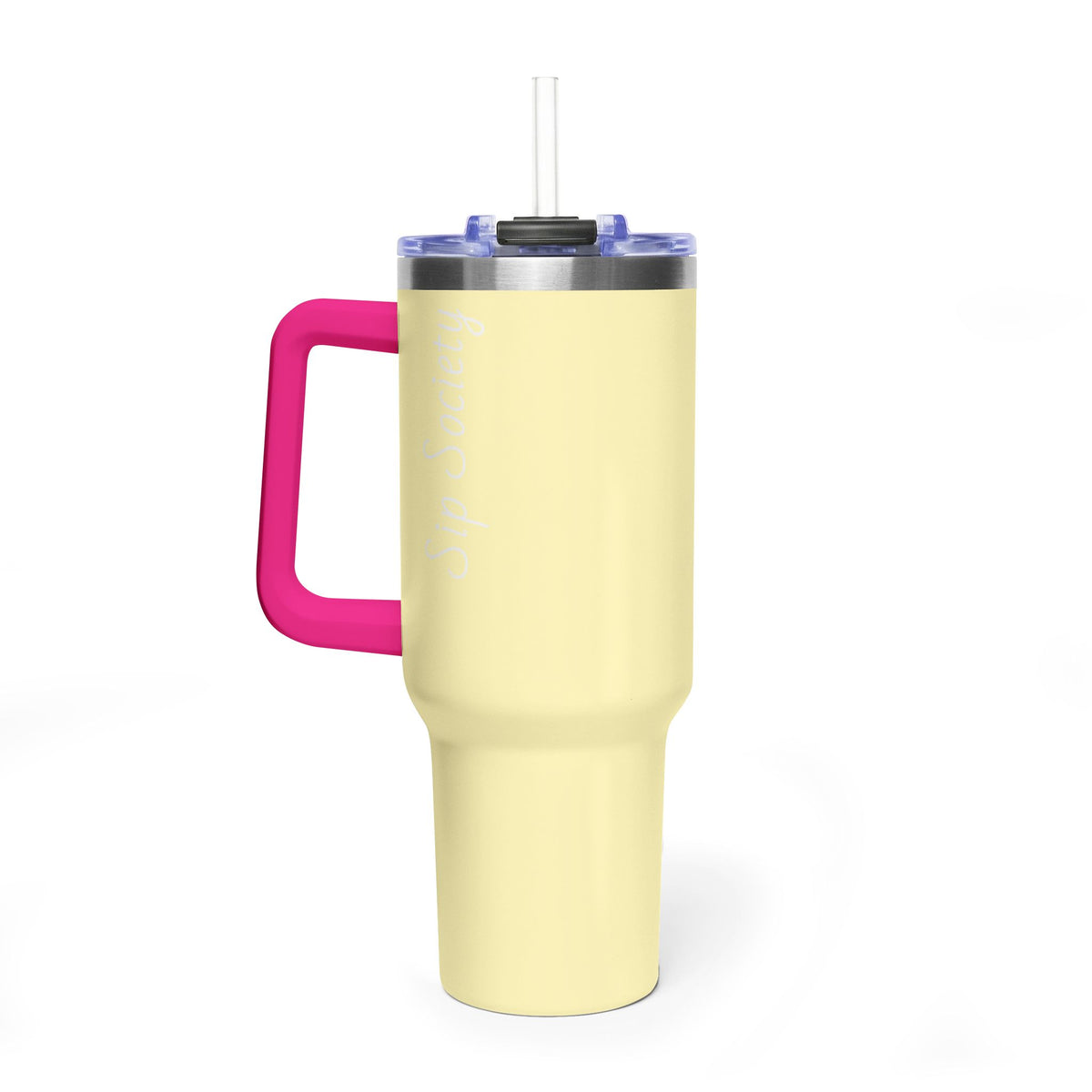 Vacuum Thermal Tumbler, 40oz with sip society script